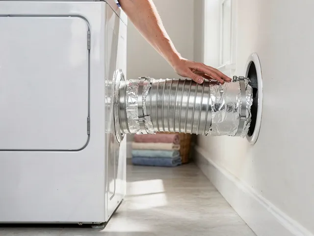Professional dryer vent hose installation by Monrovia Dryer Vent Cleaning in Monrovia